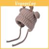 Knitted Baby Hat With Cute Reindeer Antlers For Winter Warmth And Windproof Protection