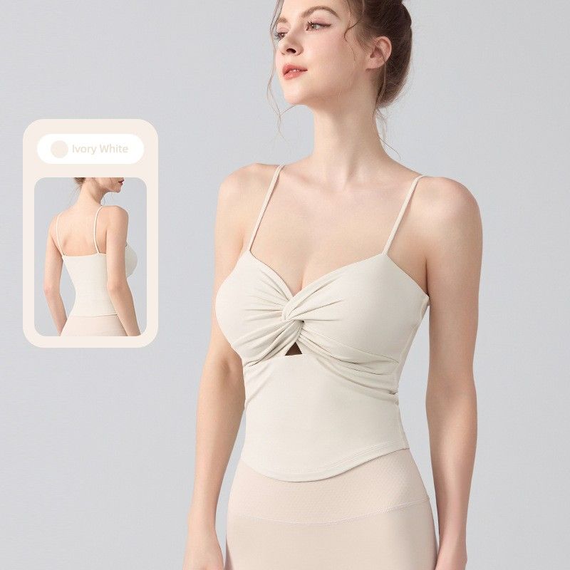 

Одежда для йоги Сексуальный фетиш Слинг Спортивный жилет Женский Пояс Нагрудные подушечки Верхняя одежда С принтом Приталенный Внутренняя одежда Фитнес Топ Ivory White XL