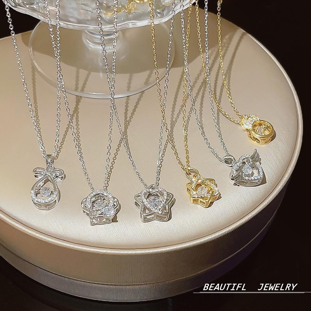 Korea's Best-Selling Clavicle Pendant Necklace - Super Fairy Titanium Steel Jewelry for Women