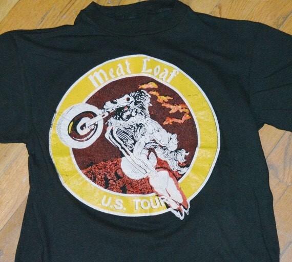 Vintage US World Tour Meat Loaf Shirt Short Sleeve Black Men S-234XL Unisex T-Shirt M