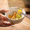 Japanese Creative Small Bowl Household Personalized Rice Bowl Barbecue Dipping Bowl Ceramic Tableware Restaurant Retro Dessert Small Bowl