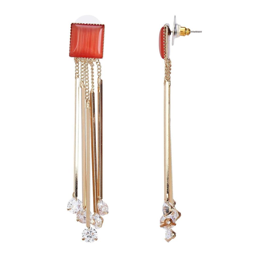 Jewellery for Women Crystal Earings Gold Plated Dangler Earrings for Girls and Women