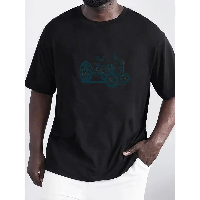 

Outdoor Enthusiast, Men s Casual Short-Sleeve T-Shirt with Labrador & Corn Field Design - Breathable,Round Neck - Perfect for Summer Outdoors, T-Shirt 4XL чорний