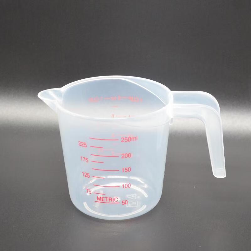 YiCang 250ML Transparent Plastic Measuring Cups (10-Pack)