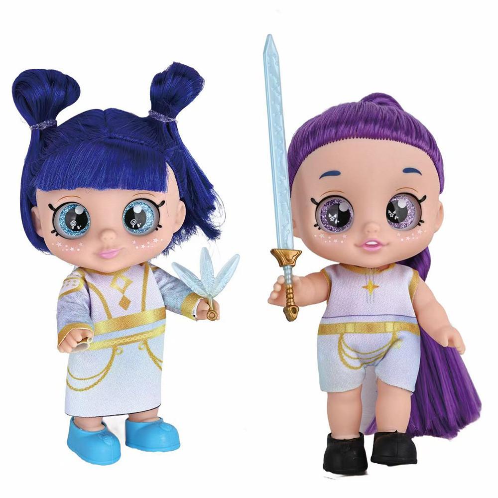 Kpop Demon Hunters Rumi Mira Zoey Mini Figure Plastic Toy With Weapons For Fans And Kids