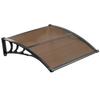 Awnings for Door Entrance, 38 X 40 In, Exterior Front Door Window Awnings with Drainage & ABS Bracket, Rain Snow Sun Protection, Overhang