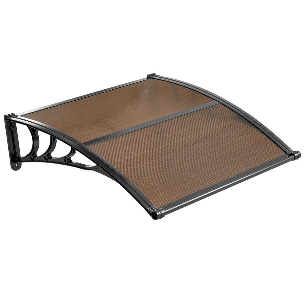 Awnings for Door Entrance, 38 X 40 In, Exterior Front Door Window Awnings with Drainage & ABS Bracket, Rain Snow Sun Protection, Overhang