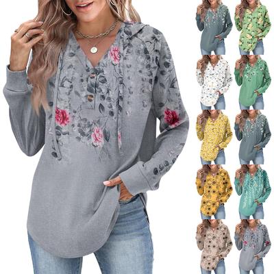 Women's Fashion Women's Lightweight Long Sleeve Pullover With Pockets Preppy Graphic Hoodie