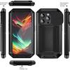 Heavy Duty Rugged Metal Case for IPhone, Case for IPhone 16 13 15 14  Pro Max, Screw Military Shockproof Cover with Screen Ca