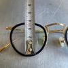 Used Kaneko Glasses VINTAGE Gold Frame Black Boston Glasses