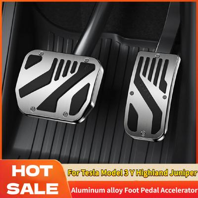 YZ For Tesla Model 3 Y Highland Juniper 2019-2025 Foot Pedal Fuel Brake Pedal Rest Pedal Pads For Tesla Car Accessories