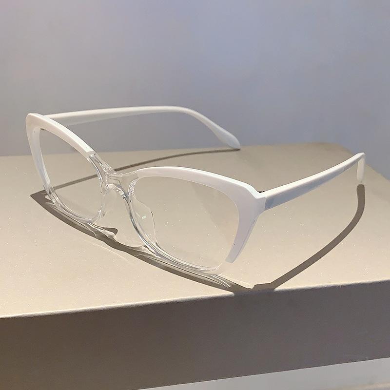 Vintage Anti Blue Light Optical Cat Eye Glasses Women Lady Luxury Brand Designer Myopia Prescription Eyewear Frame Double Color