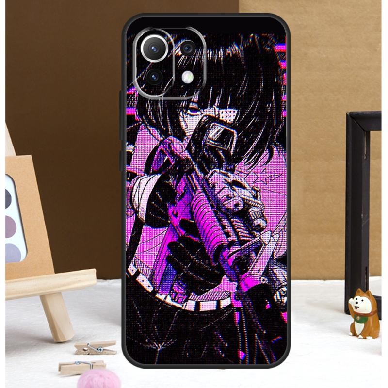 Anime Vaporwave Glitch Case For Xiaomi 13 14 15 Ultra 13T 14T 15T 17 Pro Max POCO X7 X3 X5 X6 F5 F6 F7 F8 Pro Cover