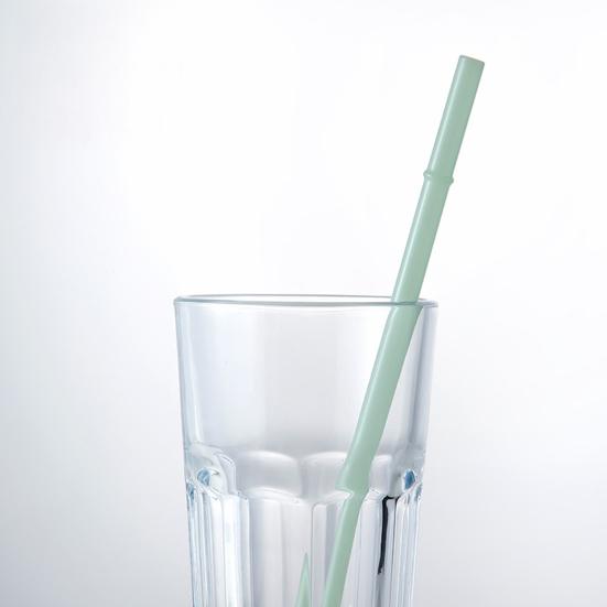 2Pcs Glass Straws Set Reusable Heat-Resistant Drinking Straws Eco-Friendly Alternative to Plastic Straws for Hot Cold Drinks