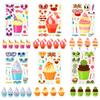 6 Photos/paste Cake Face Change Stickers for Children's Fun Sweet Ice Cream Cake Puzzle
