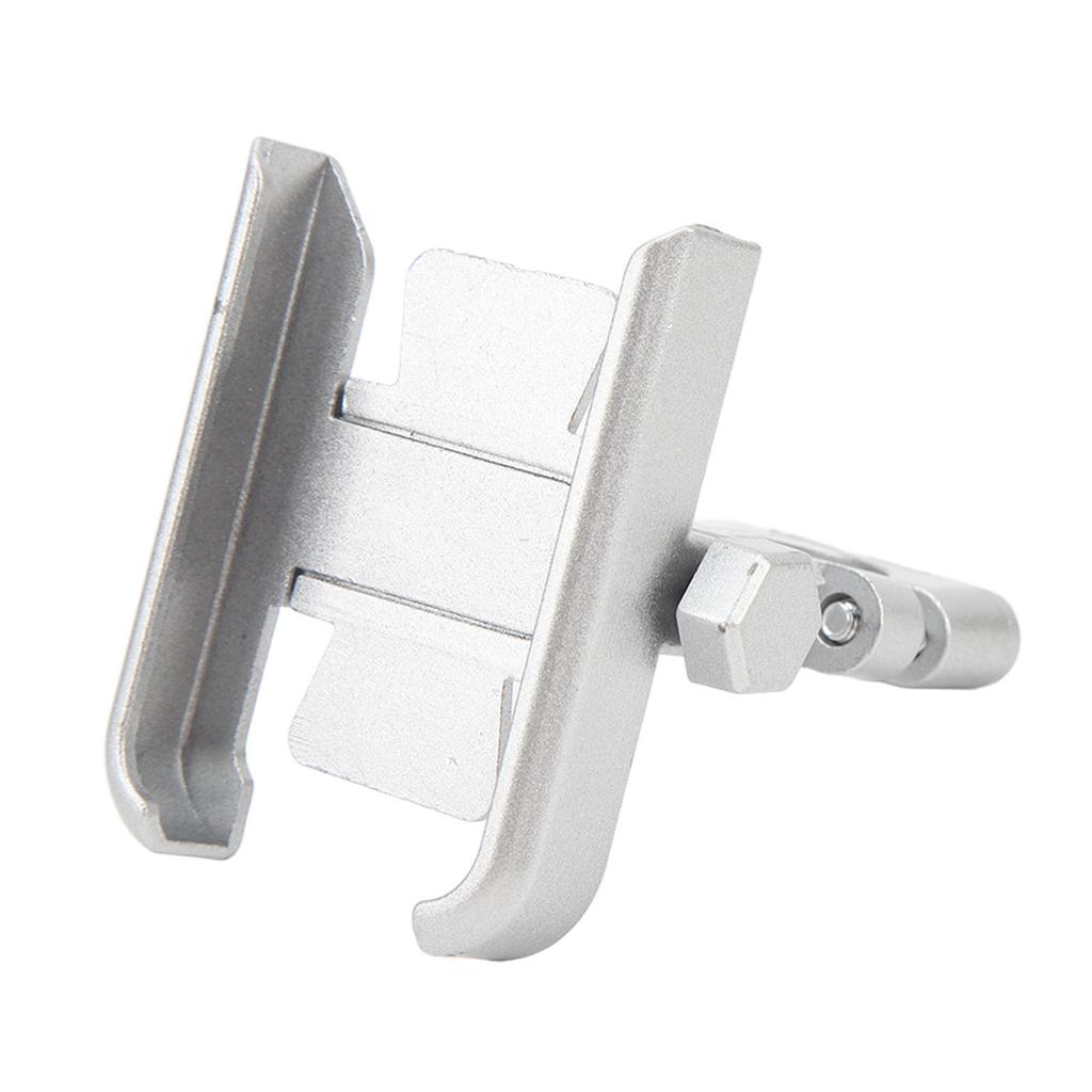 Bike Phone Bracket Handlebar Metal Phone Clamp 360 Degrees Rotation Cushion Padding Anti Shake