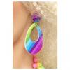 Womens/Ladies Teardrop Costume Earring