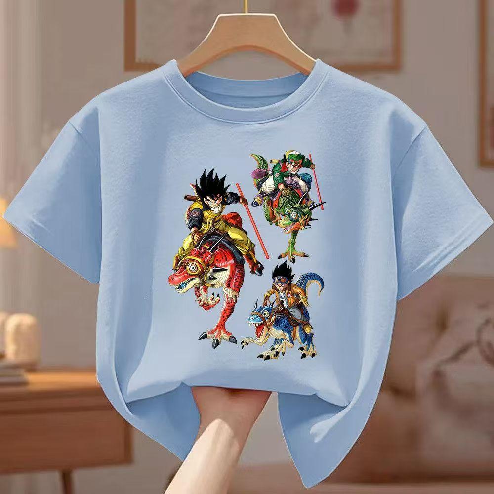 Dragon Ball Kids T-shirt Goku Dragon Print Casual Short Sleeve Tee2026