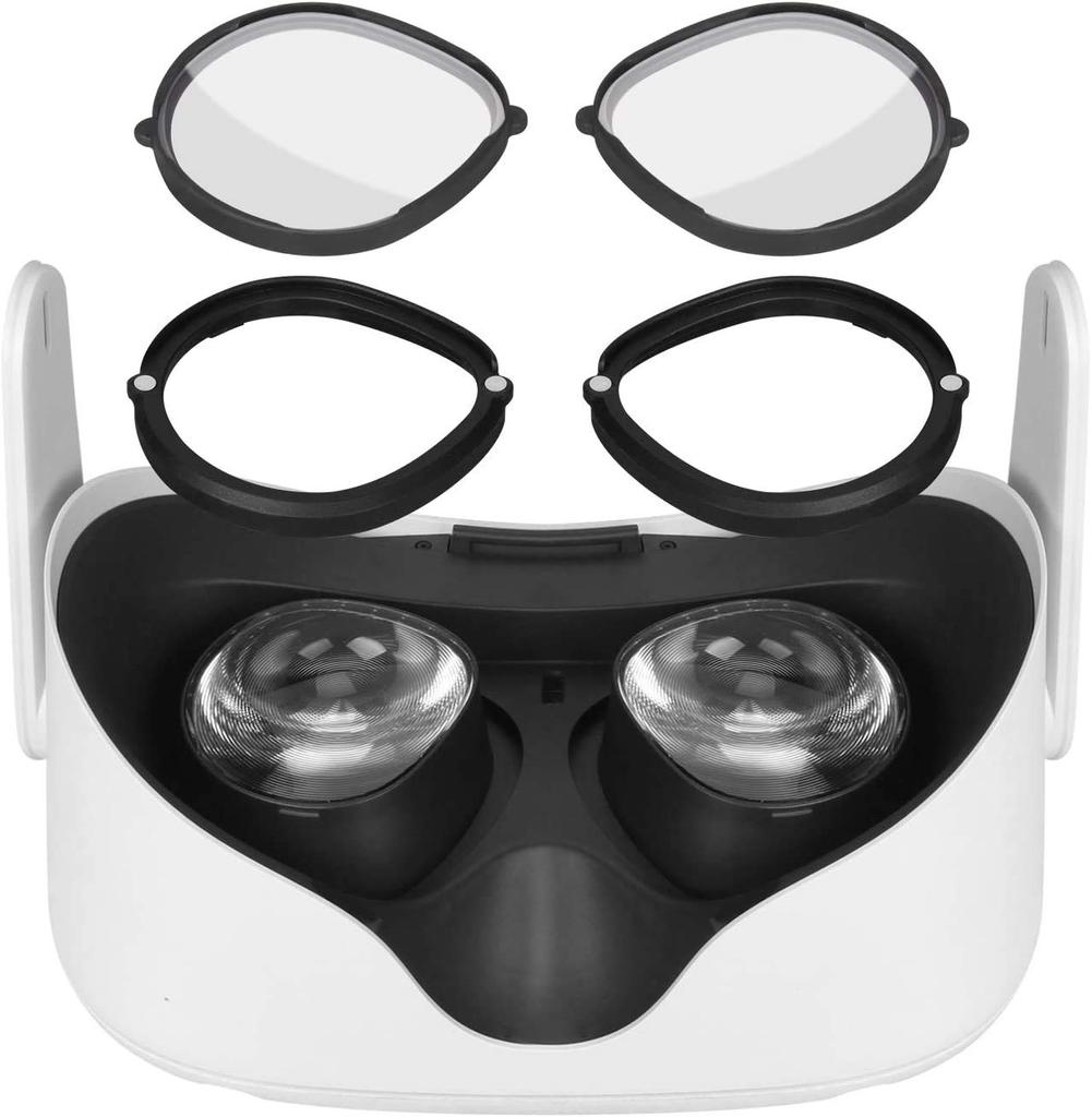 Dedicated Protective Lens Attachment Set Compatible with Meta [Favotem] Non-prescription Quest2/Quest3S (anti-reflective + Anti-stain Coating)