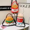 Adorable Plush Cartoon Burger Fries Soda Crossbody Bag Perfect For Girls