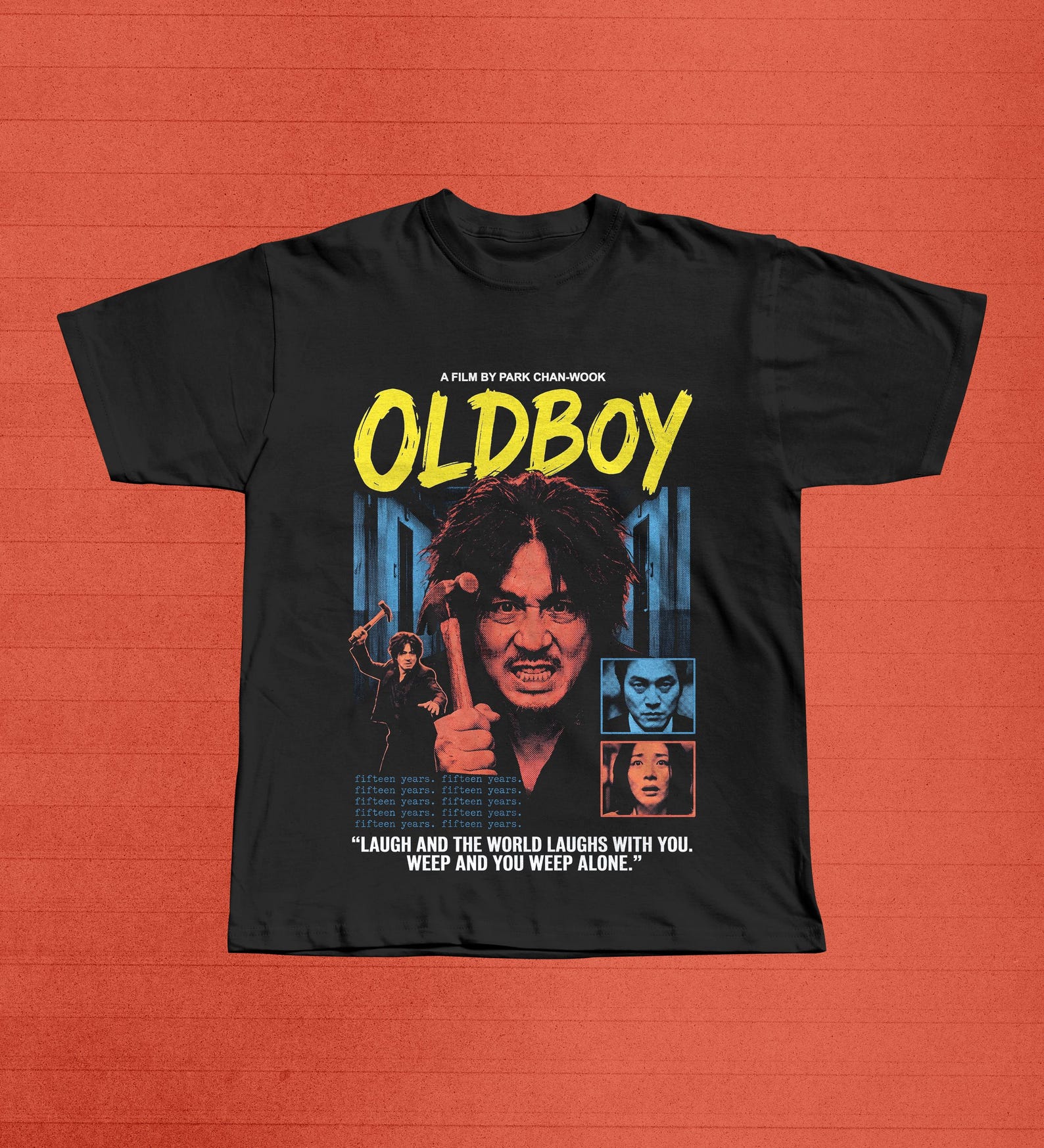 Oldboy Movie Poster T-Shirt | Park Chan-Wook Korean Cinema Tee S
