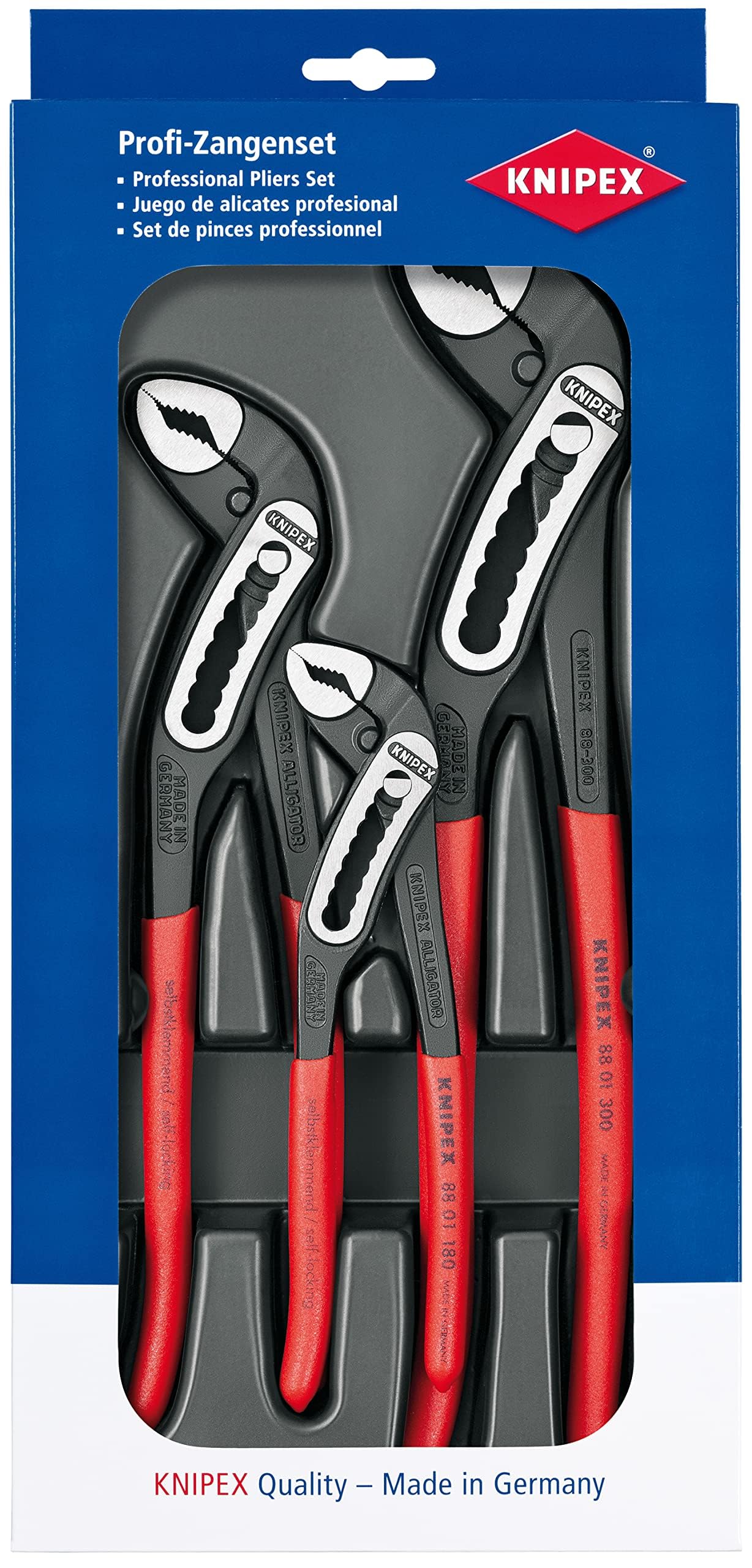 

KNIPEX 002009V03 Набор плоскогубцев Alligator 3 шт. 180/250/300