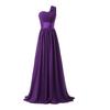 Bridal Wedding Bridesmaid Long Shoulder Banquet Bridesmaid Chiffon Group Dress