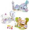 [Build a Pastel-colored House No Glue Required, Just Snap Together] Build a Dollhouse Dream Home with Family and Friends Foster Your Child's