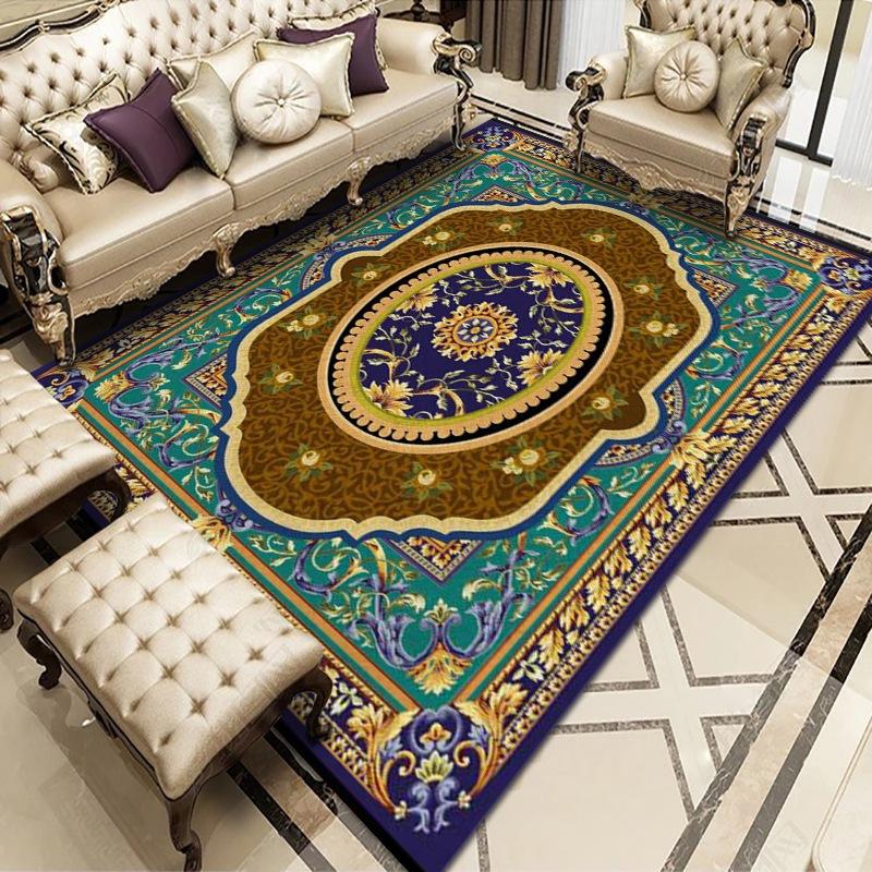Retro Moroccan Style Living Room Decoration Carpet Bohemia Rugs for Bedroom Home Decor Anti-Slip Floor Mat Homestay Lounge Rug
