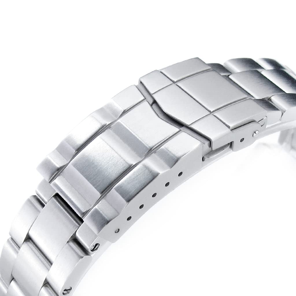 22mm Metal Watch Band Stainless Steel Oyster Bracelet Submariner Clasp for ORIENT MAKO2 and RAY2 [MiLTAT]