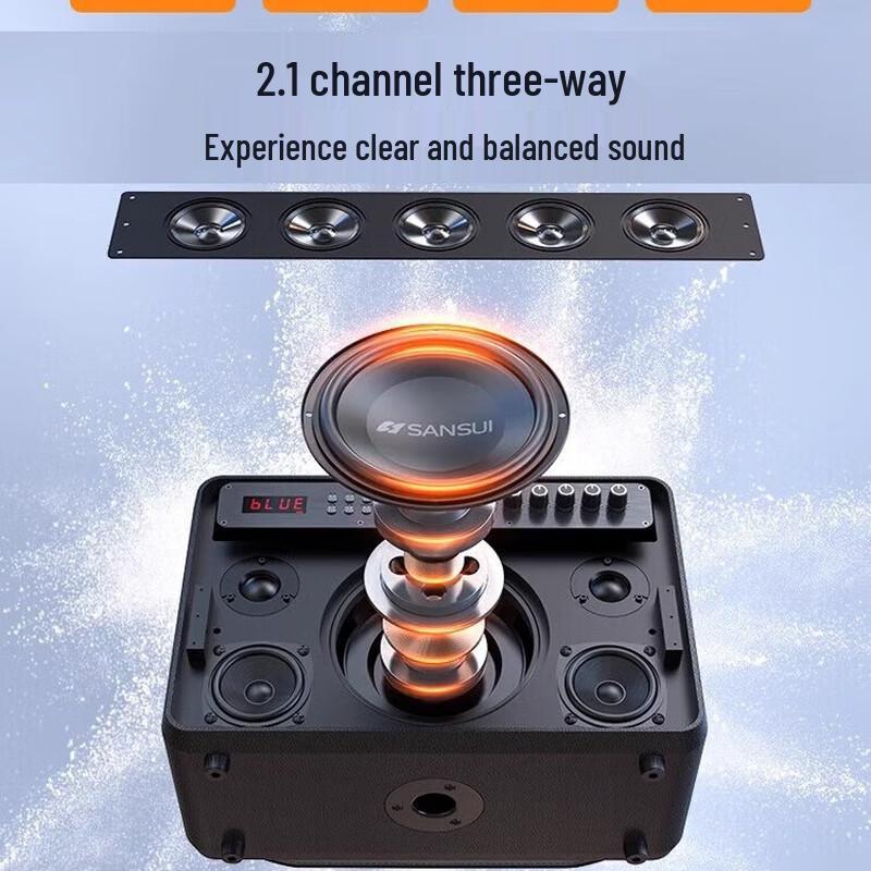 Sansui G3 Portable Outdoor KTV Bluetooth Speaker CN plug (adapter included)