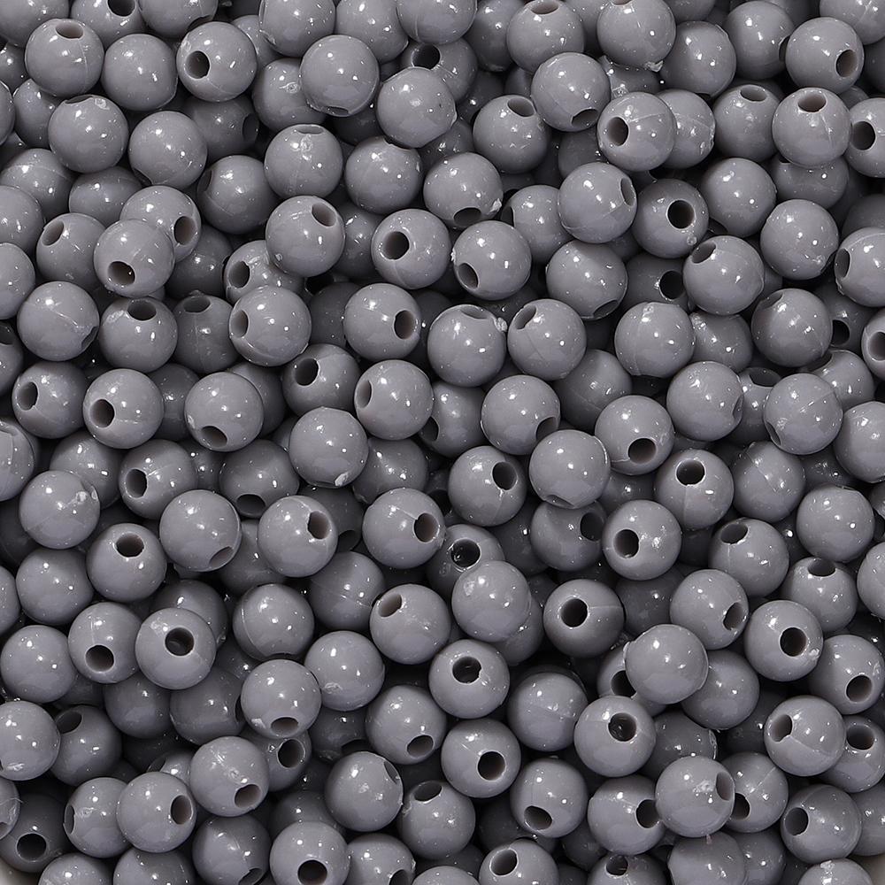 10g/lot 4mm Multicolor Acrylic Round Shape Loose Spacer Beads for Diy Handmade Necklace Earring Jewelry Making Accessories