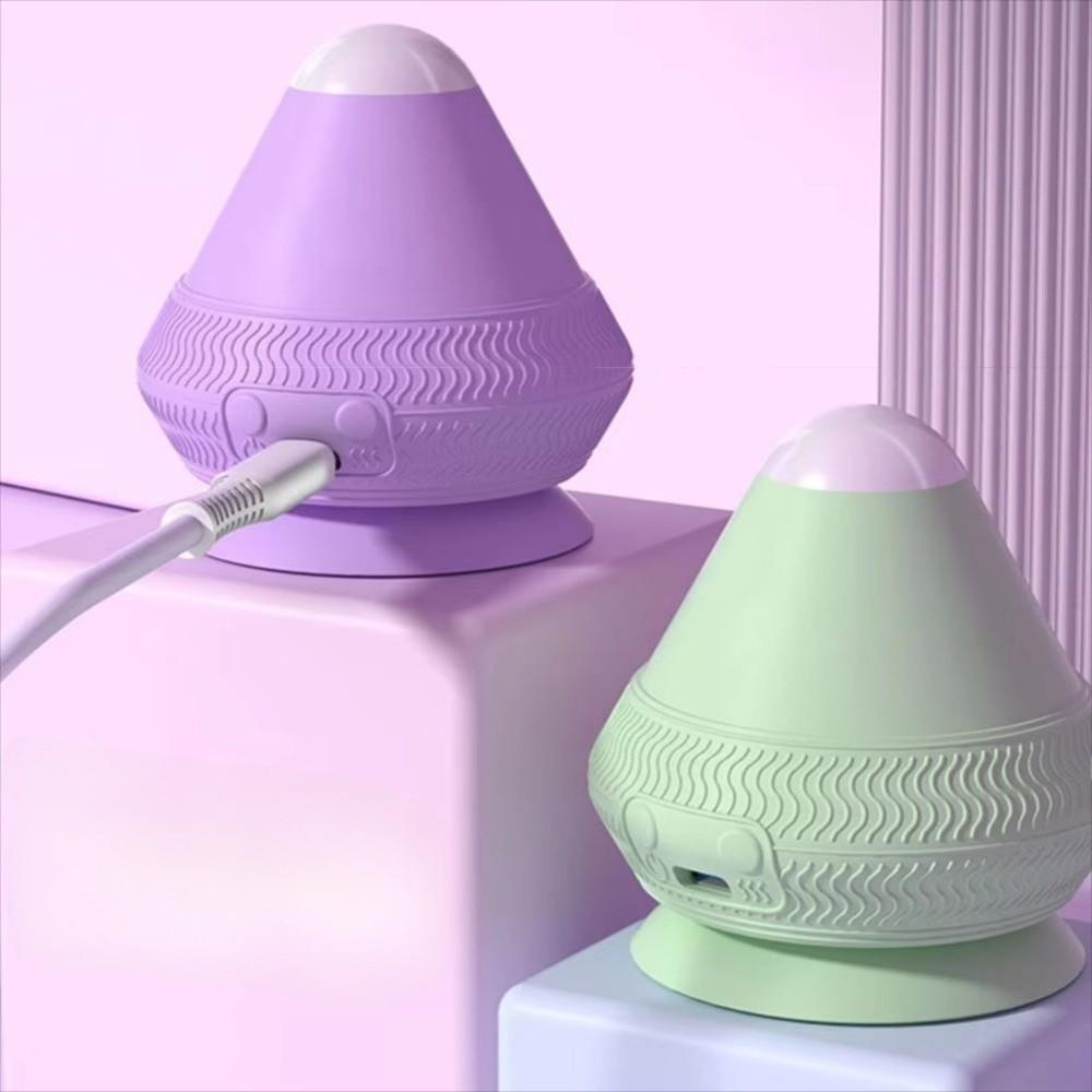 Silicone Vibrating Massage Ball USB Rechargeable Hot Compress Fascia Ball Electric Adsorption Small Muscle Relaxation Massager