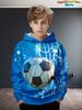 Kids Clothes Boys Hoodies Long Sleeve 3D Football Print Children Spring Fall Clothes Casual Outdoor Active Boys Clothing Tops