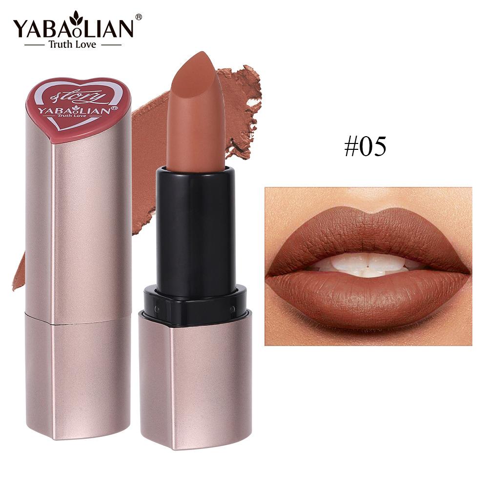 

12-цветная бархатистая матовая губная помада Стойкая водостойкая и неразмазывающаяся губная помада Высокопигментированная блестящая губная помада 5#