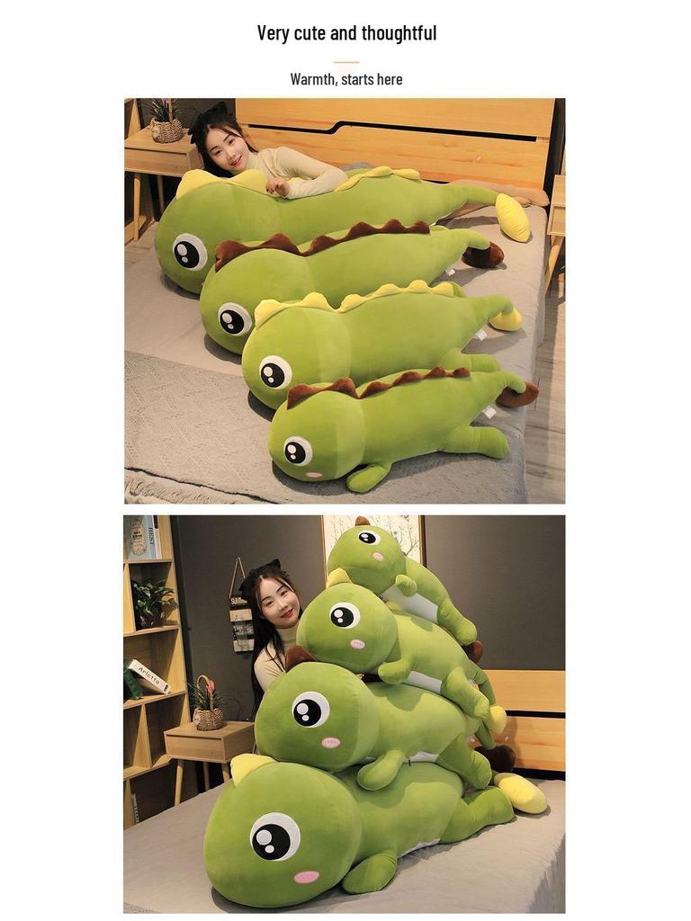 Big-Eyed Dinosaur Plush Sleeping Pillow Toy Gift for Girls
