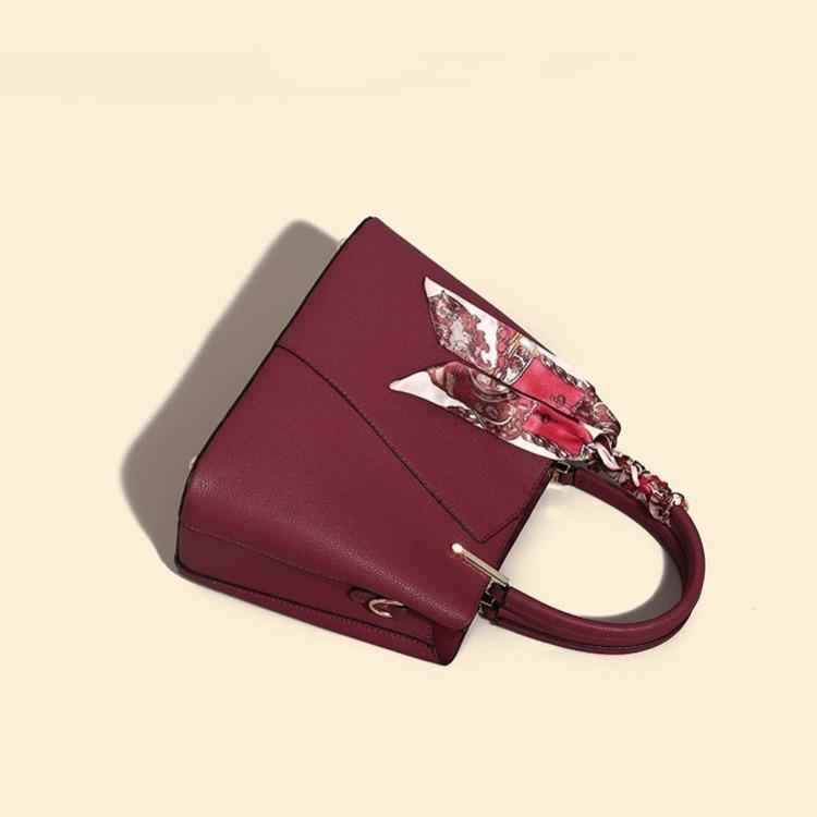 Kožená taška Střední věk Mother Bag Červená nevěsta Svatební taška Kabelka Módní Big Bag