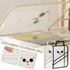Foldable Document Bag Transparent Handbag New Book Storage Bag