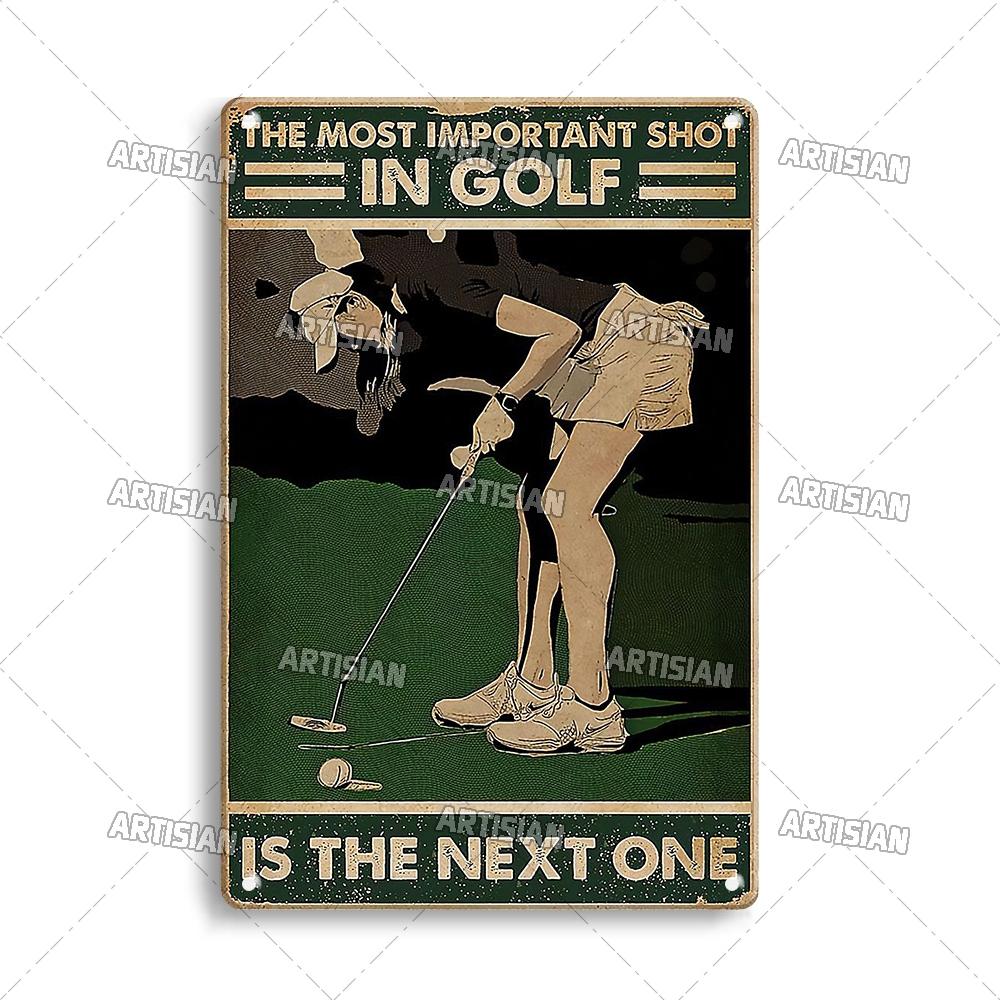 

Artisian Sport Metal Plate Golf Tin Sign Vintage Decorative Poster Wall Decor Garage Bar Pub Club Hotel Kitchen Home Man Cave 20x30cm（7.8x11.8inch）