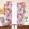 2PCS- Red Rose -HD Printed Curtain - Polyester Material - Suitable for Bedroom, Living Room, Study (customizable)