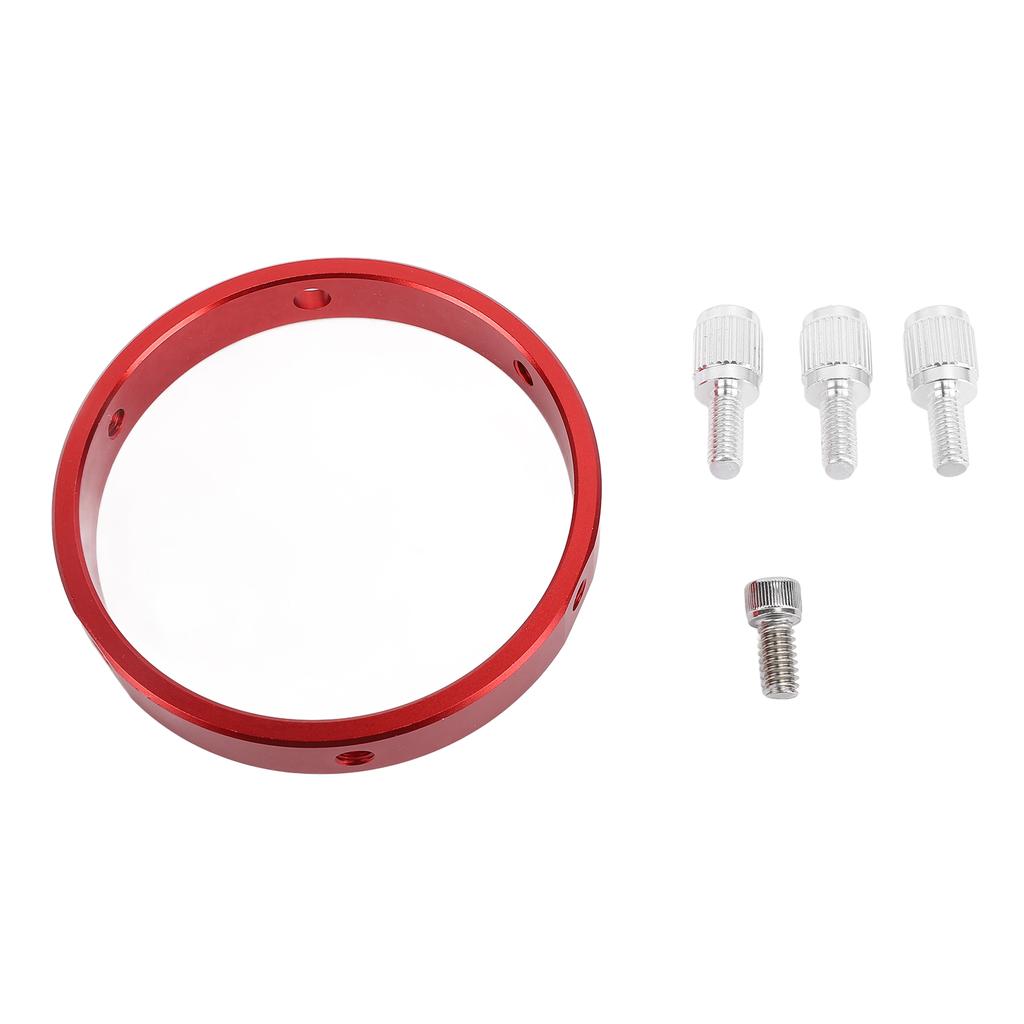 Telescope Guiding Scope Ring with M6 Screw 1 4 Inch Screw Red Aluminum Alloy Six Point Guiding Scope Hoop for 80‑100mm