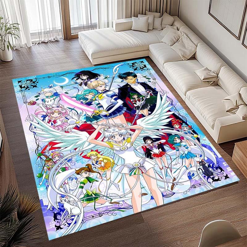 Diese beliebte Spielmatte im Anime-Design mit Pretty Guardian Sailor Moon besteht aus bequemem, weichem, dickem und rutschfestem Flan