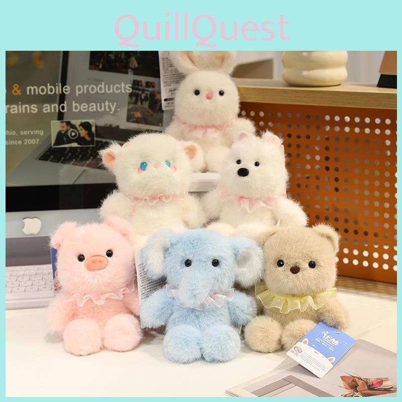 Cute Penguin Panda Fox Elephant Sheep Rabbit Dog Cartoon Animals Plush Doll Toy