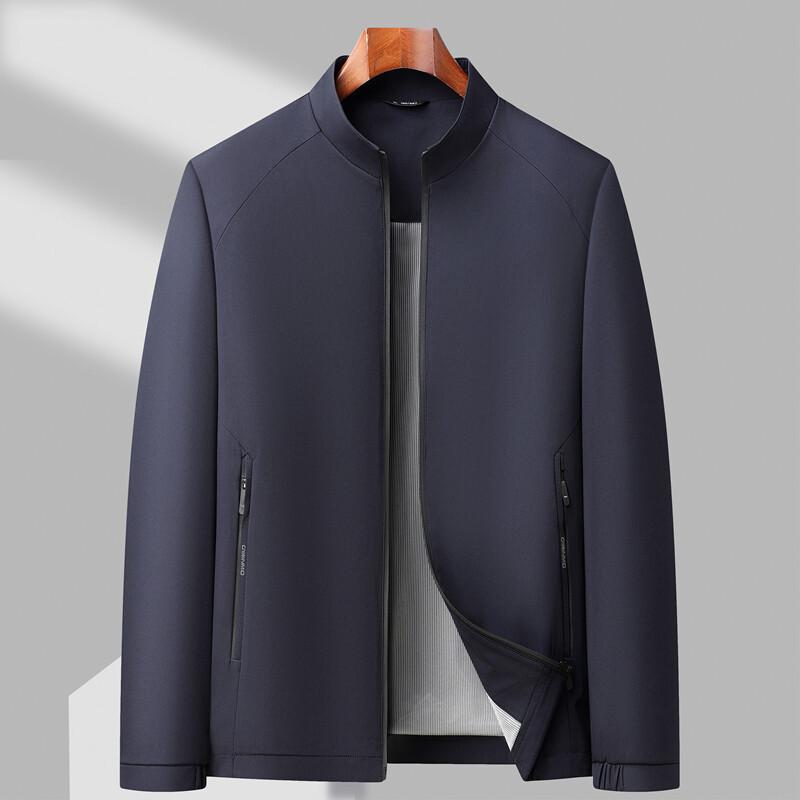 Men's Stand-up Collar Jacket In Spring and Autumn New Men's Clothing, Middle-aged and Young People's Wrinkle-resistant Business Casual Casual Jacket