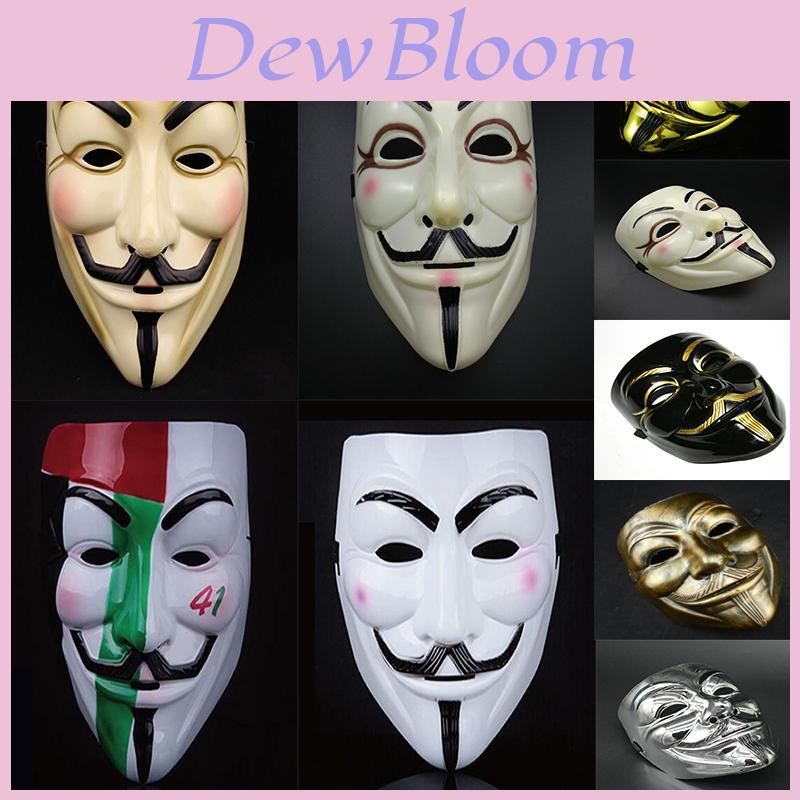 For Fashion V Vendetta Guy Fawkes Mask Anonymous Halloween Costumes Cosplay