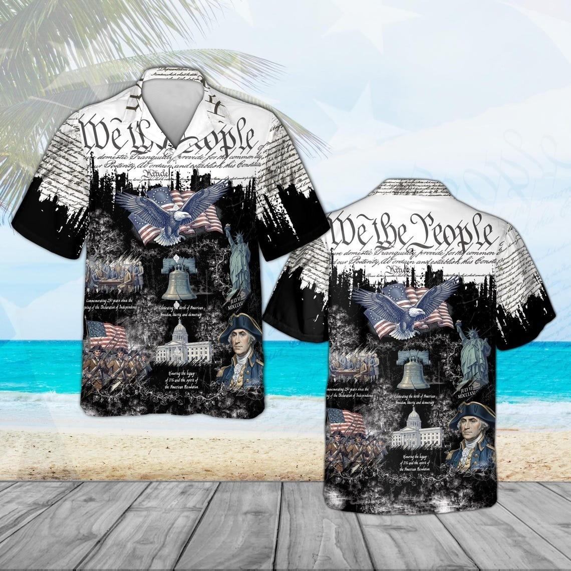 250th America Anniversary Hawaiian Shirt Gift For Women,Men PP3035 M