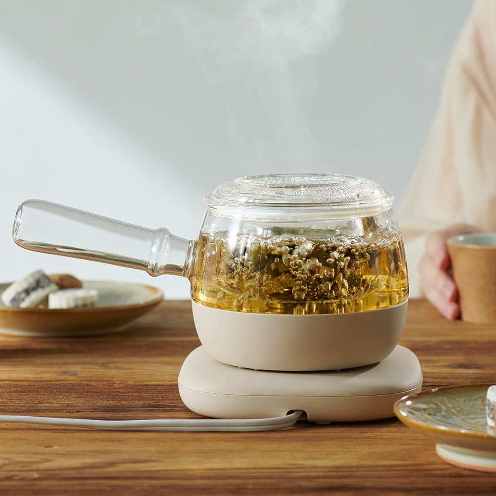 Glass Kettle KYUSU Boiling Electric Kettle Glass Teapot Water Boiling Kettle Transparent Teapot [Vitantonio Official] (VEK-30-I) [With Mode]