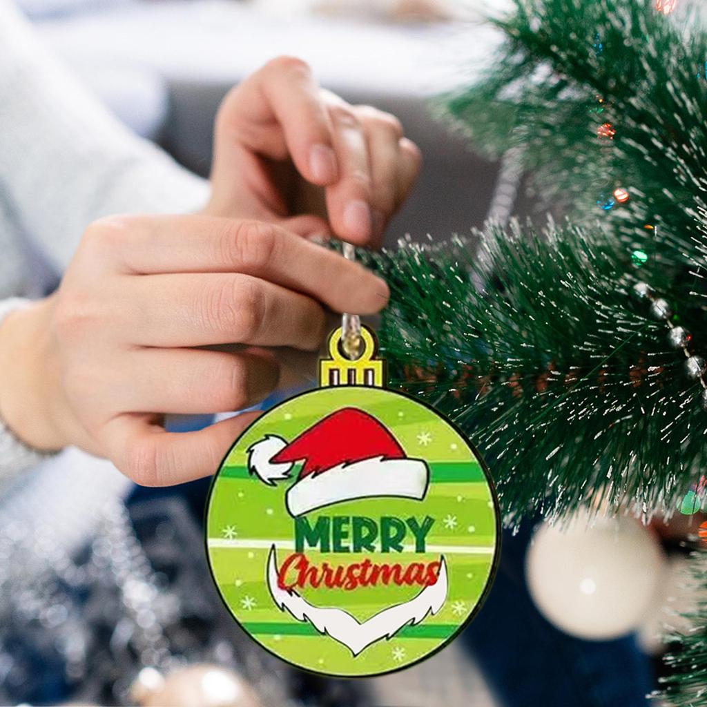 Wooden Pendant Set For Christmas Tree Decoration