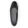 HIMIKO ballet flats, genuine leather, simple cushioned design, ballet pumps, 651307, black, size 230