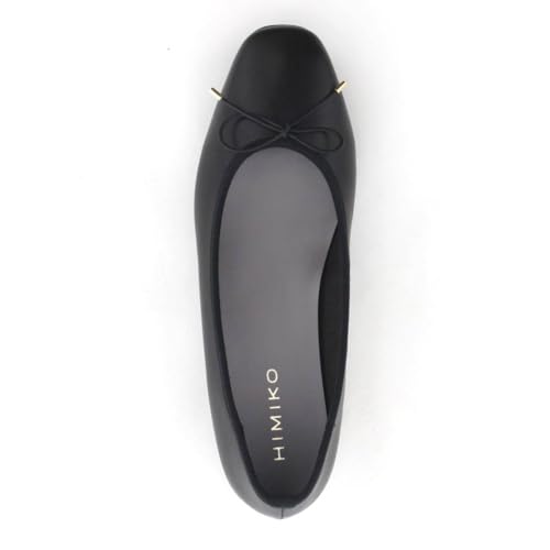 HIMIKO ballet flats, genuine leather, simple cushioned design, ballet pumps, 651307, black, size 230